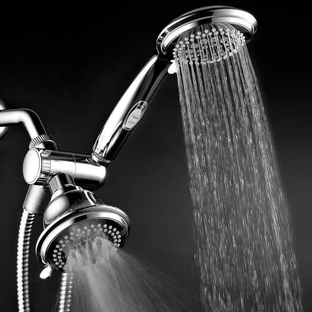 Alt view image 4 of 7 - HotelSpa Ultra Luxury 42 Setting Shower Head/Handheld Shower Combo with Patented ON/OFF Pause Switch and 5-7 Foot Stretchable Stainless Steel Hose/Premium Chrome