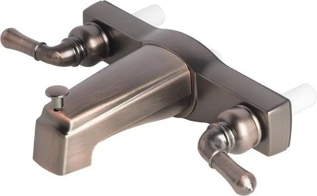 Alt view image 4 of 7 - Laguna Brass 3310BZ/4010BZ Mobile Home Two Handle Non-Metallic 8" Tub Diverter with Shower Head/Arm/Flange, Brushed Bronze Finish