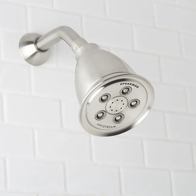Alt view image 3 of 7 - Speakman, Brushed Nickel S-2005-HB-BN Hotel Anystream High Pressure Shower Head-2.5 GPM Adjustable Replacement Bathroom Showerhead