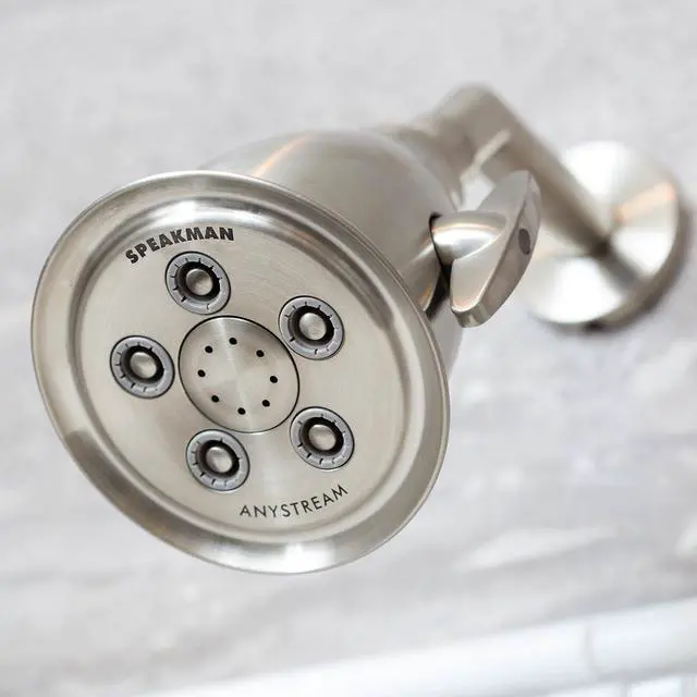 Alt view image 6 of 7 - Speakman, Brushed Nickel S-2005-HB-BN Hotel Anystream High Pressure Shower Head-2.5 GPM Adjustable Replacement Bathroom Showerhead