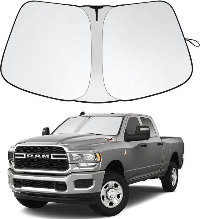 Main image of 2024 Upgrade Front Windshield Sunshade Fit for Dodge RAM 2500 3500 2010-2025 Foldable Car Shade Automotive Windshield Sunshades for Dodge RAM 2500 3500 Accessories |Keeps Your Vehicle Cool|