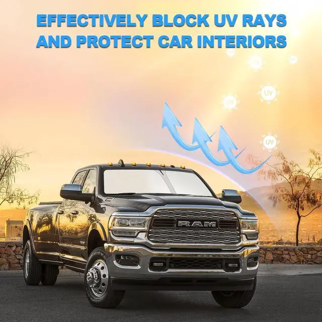 Alt view image 6 of 6 - 2024 Upgrade Front Windshield Sunshade Fit for Dodge RAM 2500 3500 2010-2025 Foldable Car Shade Automotive Windshield Sunshades for Dodge RAM 2500 3500 Accessories |Keeps Your Vehicle Cool|