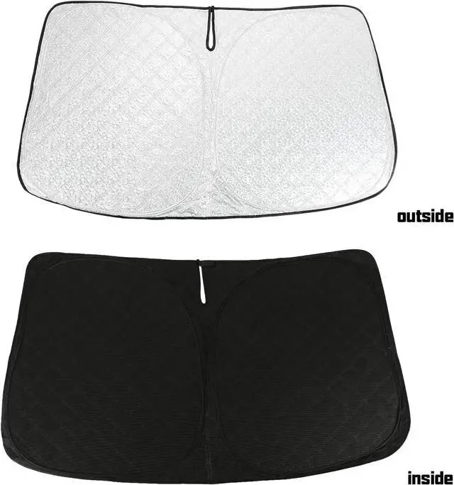 Alt view image 6 of 7 - D-Lumina CRV Windshield Sun Shade - Compatible with Honda CR-V (LX, EX, EX-L, EX-L Navi, Touring) 2023 2024 2025 - Upgraded 3 Layers 240T Material, Foldable Front Window Sun Shield Protector
