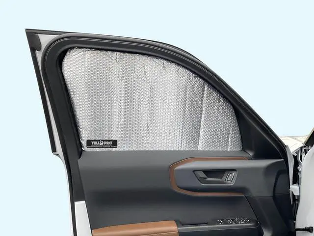 Alt view image 3 of 7 - YelloPro Side Window Front Seat Reflective Sunshade Custom Fit for 2021 2022 2023 2024 2025 Ford Bronco Sport SUV, Base, Big Bend, Outer Banks, Badlands, First Edition (2pcs) [Made in USA]