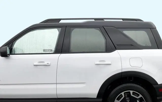 Alt view image 4 of 7 - YelloPro Side Window Front Seat Reflective Sunshade Custom Fit for 2021 2022 2023 2024 2025 Ford Bronco Sport SUV, Base, Big Bend, Outer Banks, Badlands, First Edition (2pcs) [Made in USA]