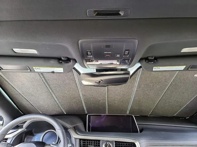 Alt view image 6 of 6 - Autotech Park Foldable Sunshade Compatible with 2016-2025 Tesla Model X, Custom-fit Windshield Sun Shade