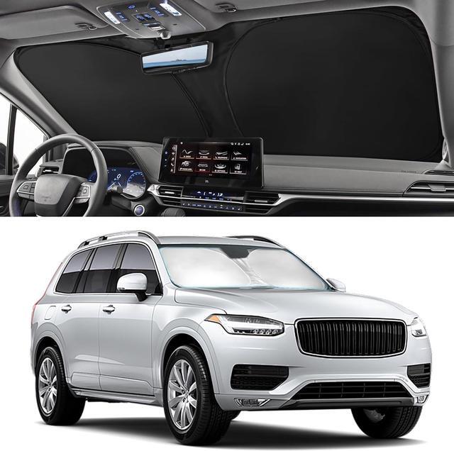 Alt view image 2 of 7 - Car Windshield Sun Shade Sunshade Compatible with Honda CRV CR-V 2026 2025 2024 2023 LX EX EX-L EX-L Navi Hybrid Sport Touring Accessories, Car Front Window Sun Shield Visor