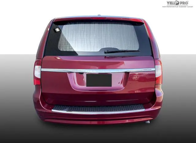Alt view image 4 of 7 - YelloPro Auto Rear Tailgate Window Sunshade Custom Fit for 2008 2009 2010 2011 2012 2013 2014 2015 2016 2017 2018 Chrysler Town & Country Minivan, Limited, Touring, Touring-L, UV Reflector Protection