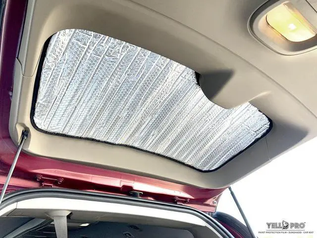 Alt view image 3 of 7 - YelloPro Auto Rear Tailgate Window Sunshade Custom Fit for 2008 2009 2010 2011 2012 2013 2014 2015 2016 2017 2018 Chrysler Town & Country Minivan, Limited, Touring, Touring-L, UV Reflector Protection