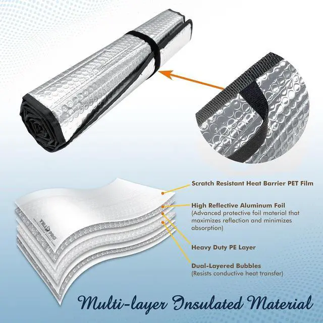 Alt view image 5 of 7 - YelloPro Auto Rear Tailgate Window Sunshade Custom Fit for 2008 2009 2010 2011 2012 2013 2014 2015 2016 2017 2018 Chrysler Town & Country Minivan, Limited, Touring, Touring-L, UV Reflector Protection