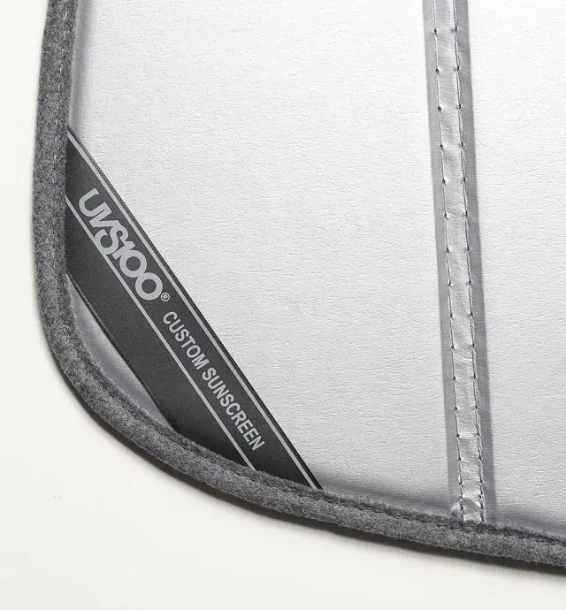 Alt view image 4 of 4 - Covercraft UVS100 Custom Sunscreen | Fits 2014-2018 Mazda 3 Hatchback/Sedan| Silver