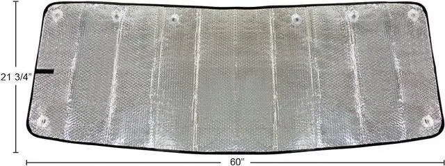 Alt view image 5 of 5 - United Pacific 98994 Sun Shade Windshield Visor for Peterbilt 567/379/359 Various Years, Accordion Style, Sun Protection for Semi-Trucks - ONE Visor