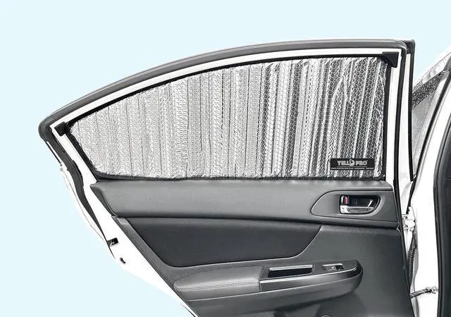 Alt view image 3 of 7 - Side Window Rear Seat Sunshade Custom Fit for 2015 2016 2017 2018 2019 2020 2021 Subaru Impreza WRX Sedan, UV Reflector Sun Protection Accessories (Set of 2) - Made in USA