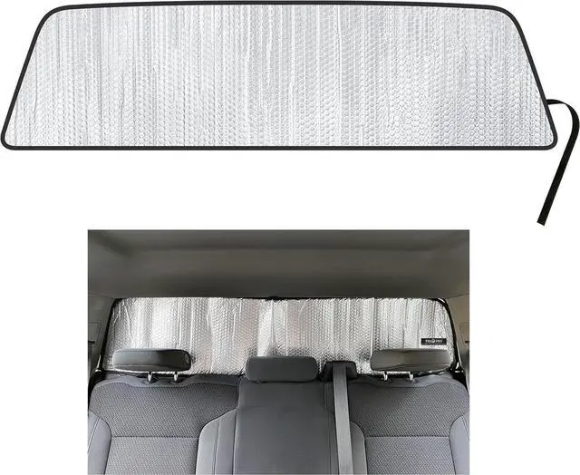 Main image of YelloPro Auto Rear Tailgate Window Sunshade Custom Fit for 2019 2020 2021 2022 2023 2024 2025 GMC Sierra 1500 2500HD 3500HD, UV Reflector Sun Protection Accessories (NOT for Sliding Window)