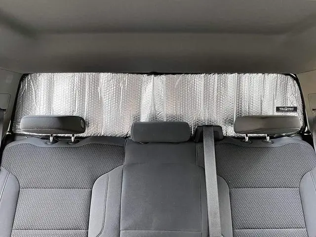Alt view image 4 of 7 - YelloPro Auto Rear Tailgate Window Sunshade Custom Fit for 2019 2020 2021 2022 2023 2024 2025 GMC Sierra 1500 2500HD 3500HD, UV Reflector Sun Protection Accessories (NOT for Sliding Window)