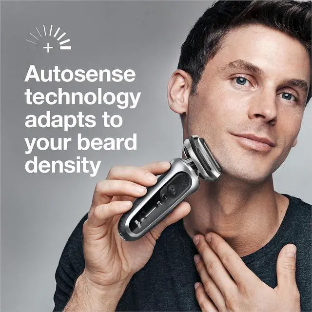 Alt view image 4 of 7 - Braun Series 7 7032cs Flex Electric Razor for Men, Wet & Dry, Electric Razor, Rechargeable, Cordless Foil Shaver with Beard Trimmer and Charging Stand, Silver