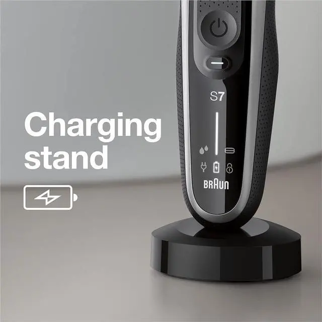Alt view image 7 of 7 - Braun Series 7 7032cs Flex Electric Razor for Men, Wet & Dry, Electric Razor, Rechargeable, Cordless Foil Shaver with Beard Trimmer and Charging Stand, Silver