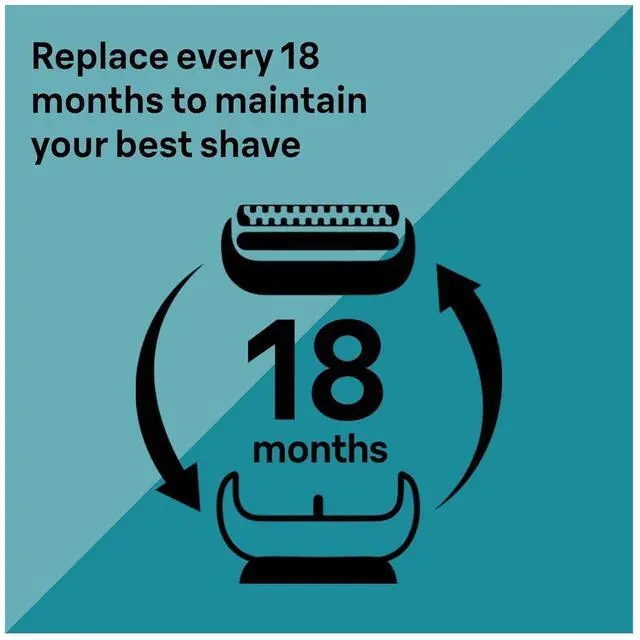 Alt view image 3 of 6 - Braun Series 7 Electric Shaver Replacement Head, Easily Attach Your Shaver Head for a Shave as efficient as Day one, Compatible with New Generation Series 7 Shavers, 74S, Silver
