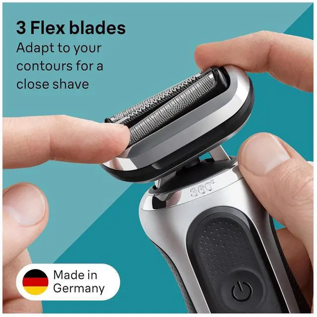 Alt view image 4 of 6 - Braun Series 7 Electric Shaver Replacement Head, Easily Attach Your Shaver Head for a Shave as efficient as Day one, Compatible with New Generation Series 7 Shavers, 74S, Silver