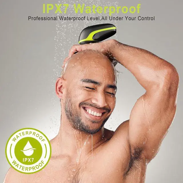 Alt view image 3 of 7 - Magnetic 7D Head Shavers for Bald Men, Telfun Waterproof Hypoallergenic Electric Head & Body Shaver, Wet/Dry Shaving, Type-C Fast Charging, LED Display, Rechargeable Razor for Men & Women, Ideal Gift