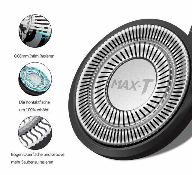 Alt view image 2 of 6 - MAX-T Replacement Shaver Head - 100% Original Mens Rotary Shaver Replacement Head