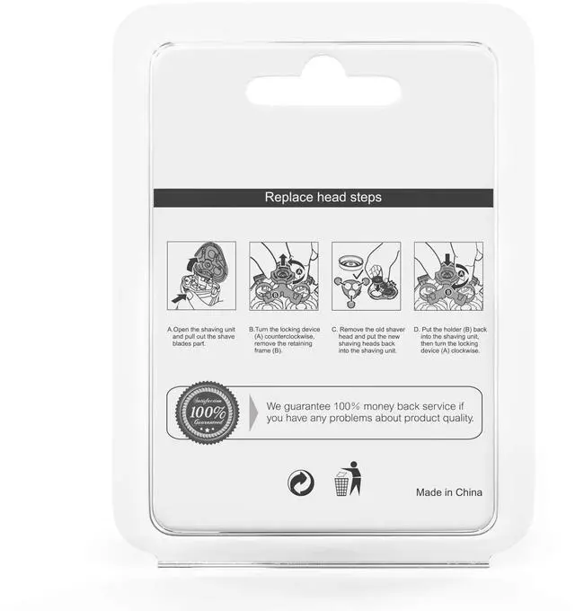 Alt view image 6 of 6 - MAX-T Replacement Shaver Head - 100% Original Mens Rotary Shaver Replacement Head