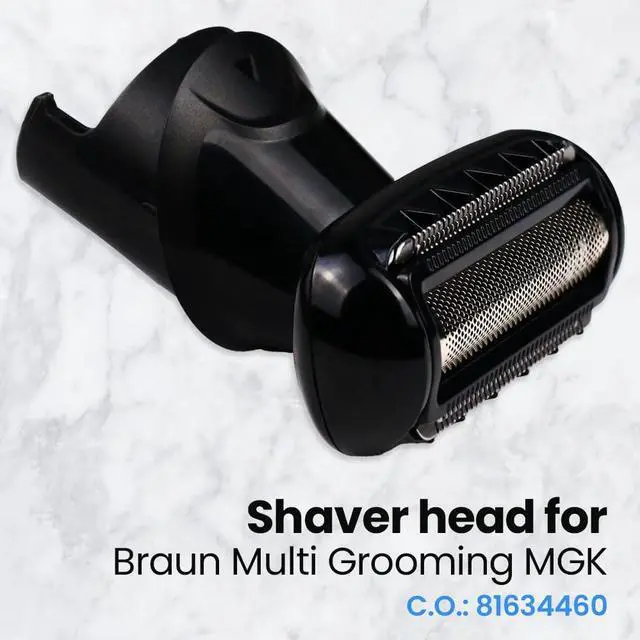 Alt view image 2 of 7 - Replacement Head for Men's Electric Shaver 81634460 Compatible with Braun Multi Grooming Body Shaver MGK3080, 5515, 5541 and 5544