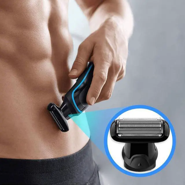 Alt view image 3 of 7 - Replacement Head for Men's Electric Shaver 81634460 Compatible with Braun Multi Grooming Body Shaver MGK3080, 5515, 5541 and 5544
