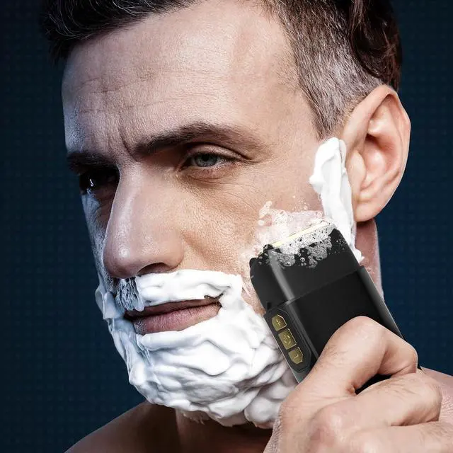 Alt view image 7 of 7 - Electric Razor for Men Face, Bazivve Electric Shavers for Men, Foil Shaver with 3 Adjustable Speeds, Rechargeable Waterproof Close Shave Trimmer with LED Display for Face/Beard/Head Shavers (Black)