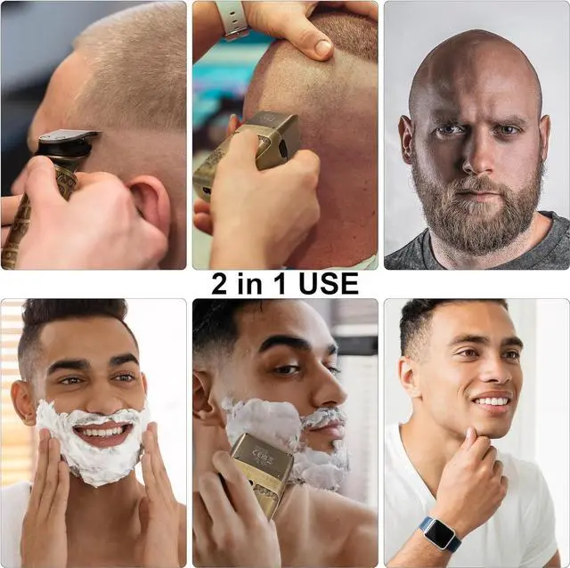 Alt view image 7 of 7 - T-Blade Hair Trimmers & Electric Shavers for Men Foil Shaver Beard Trimmer Men's Grooming Kit with Triple Blades Cordless