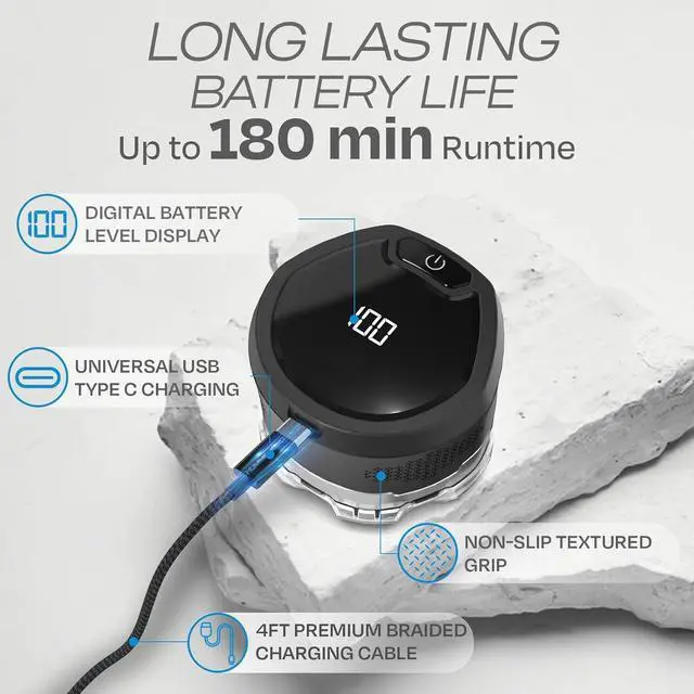 Alt view image 3 of 7 - HUMMINGBIRD MK13 Premium Head Shaver, 7 Blade Electric Razors for Men, Cordless USB-C Rechargeable Wet & Dry Electric Head Shavers for Bald Men, Waterproof Skull Shaver, LED Display, Travel Case