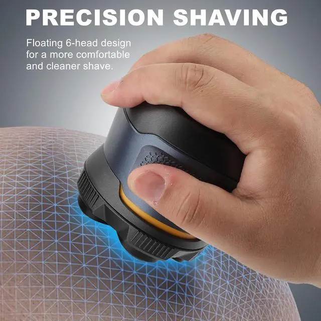 Alt view image 3 of 6 - Magnetic 6 Blades Head Shaver Replacement Heads for Many 6D Magnetic Electric Razor,Newly Designed Magnetic 6D Blade Head Compatible with Head Shavers for Bald Men,2 Pack Travel Size.