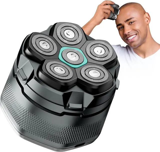 Main image of Head Shavers for Bald Men - kensen 6D Cordless Electric Razor, Waterproof Skull Shaver for Wet/Dry Use, LED Display, Type-C Charging, Close Shave - Easy to Clean, Perfect for Bald Heads and Face