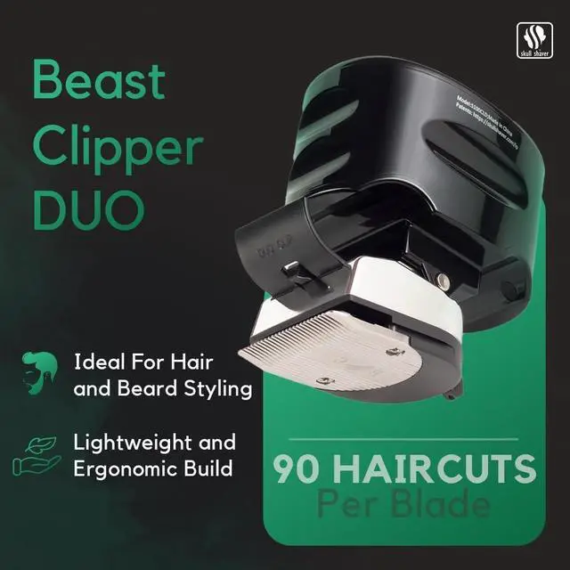 Alt view image 2 of 7 - Skull Shaver Beast Clipper Duo : Ultimate Home Haircut & Grooming Kit for Men/Women - DIY Haircut,Hair Clippers, Self Haircut Tool.