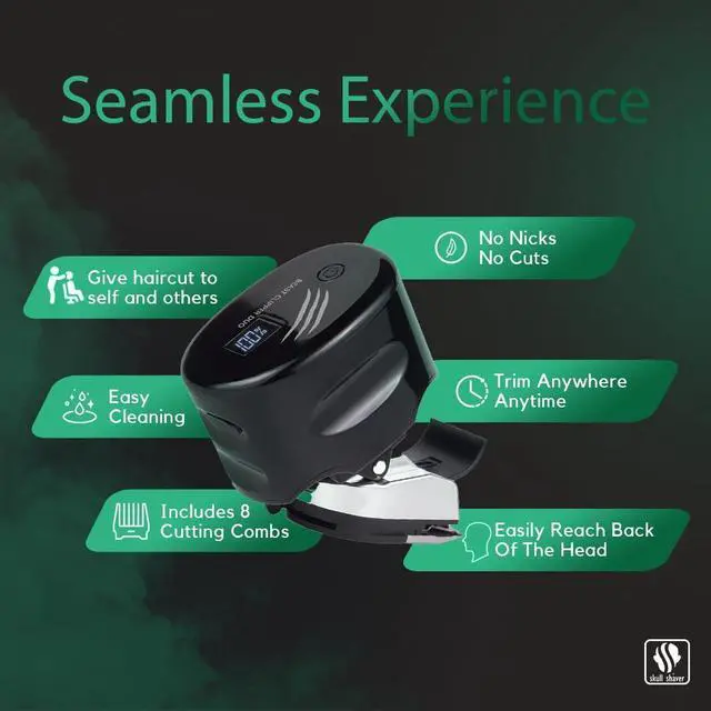 Alt view image 3 of 7 - Skull Shaver Beast Clipper Duo : Ultimate Home Haircut & Grooming Kit for Men/Women - DIY Haircut,Hair Clippers, Self Haircut Tool.