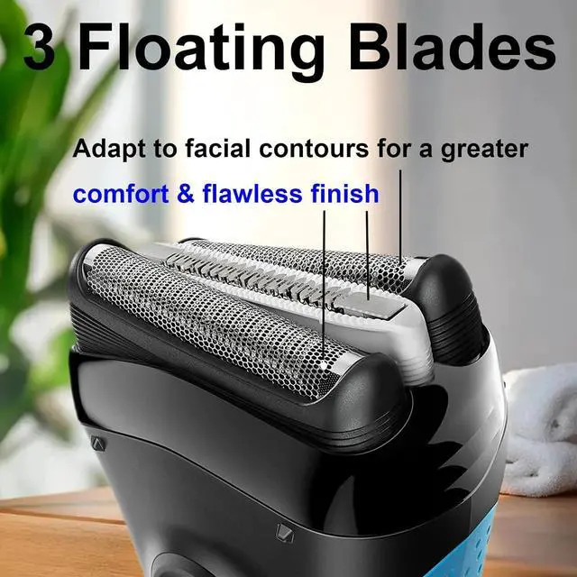 Alt view image 3 of 6 - 32B Series 3 Replacement Head for Braun ProSkin Electric Shaver, Compatible with Braun Foil Shaver 3000s 3010s 3020s 3030s 3040s 3050cc 3070cc 3080s 3090cc 320 330 340 350cc (2 Pack)