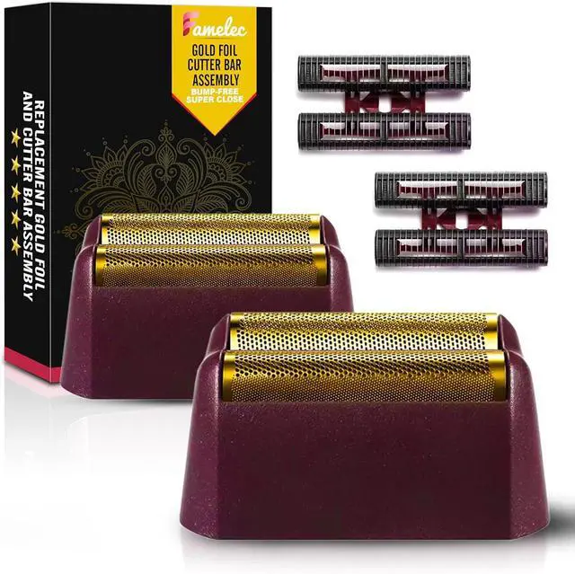 Main image of 2 Pack for Wahl Shaver Foil Replacement Professional 5 Star Series Finale Shaver, Fit for Foil Cutter Bar Assembly Gold Super Close Shaving Models 7031-100 7043-100 7031-200