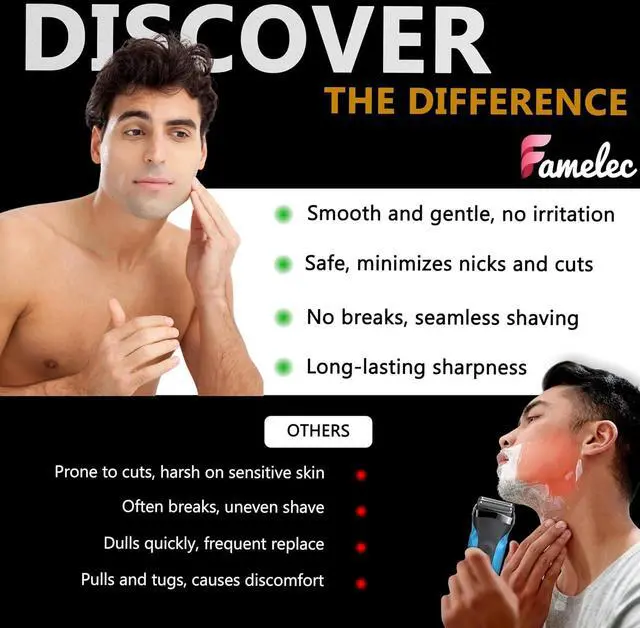 Alt view image 2 of 7 - 2 Pack for Wahl Shaver Foil Replacement Professional 5 Star Series Finale Shaver, Fit for Foil Cutter Bar Assembly Gold Super Close Shaving Models 7031-100 7043-100 7031-200