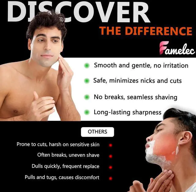 Alt view image 2 of 7 - 3 Pack Freedom Shaver Heads Compatible with Freedom Grooming Replacement Blades for Bald Men Head Shaver Kit, Refills Waterproof Razor Kits Fit for Electric Razor Shaver Replacement Blades