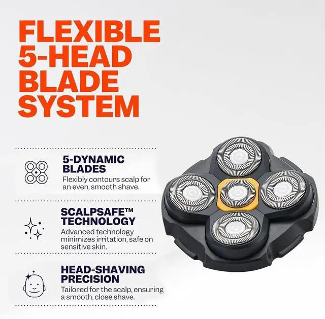 Alt view image 4 of 6 - Shaver Replacement Heads Compatible with Microtouch Titanium Head Shaver (2 Pack)