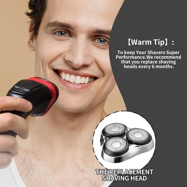 Alt view image 2 of 6 - Universal Rotary Replacement Shaver Head,Compatible with Remington Shaver Series,for R3,R4,R5,R6,R7,R8,SP-3141 and SP-5161 Foils/Blades (Silver(1 Count))