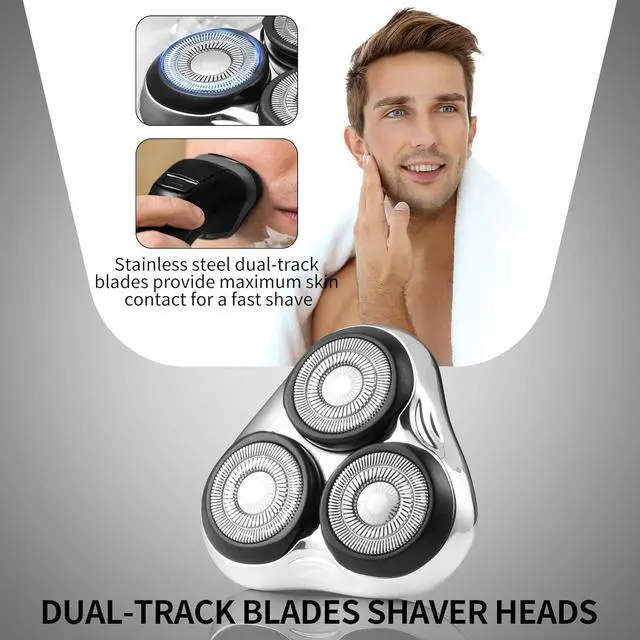 Alt view image 4 of 6 - Universal Rotary Replacement Shaver Head,Compatible with Remington Shaver Series,for R3,R4,R5,R6,R7,R8,SP-3141 and SP-5161 Foils/Blades (Silver(1 Count))