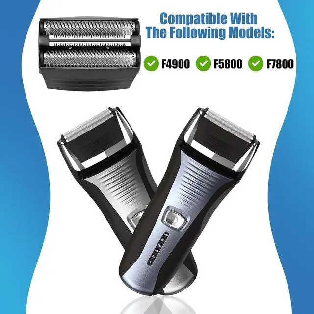 Alt view image 6 of 6 - Shaver Replacement Foil Compatible with Remington TITANIUM-X Flex & Pivot Foil and Cutter F5800 & F7800,Shaver heads Fit for Remington F4900,F5800,F7800 (2 Pack)