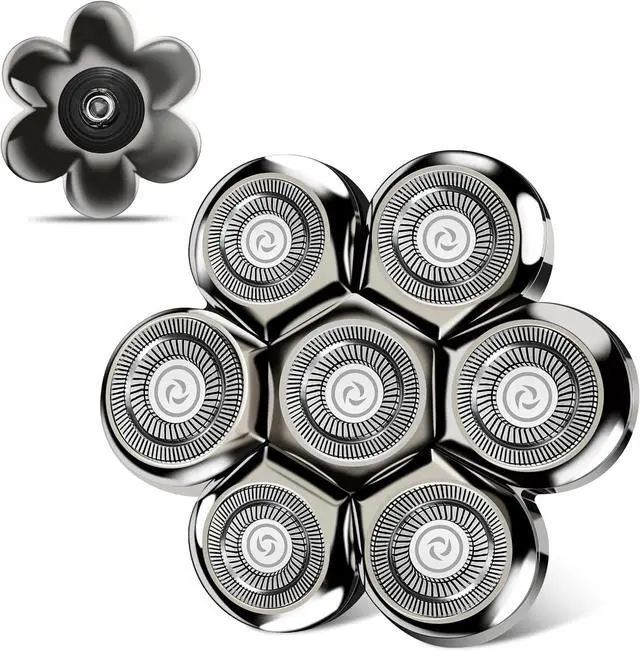 Main image of 7D Floating Head Compatible with SHPAVVER Replacement Heads,Head Shaver Replacement Heads Compatible with SHPAVVER Electirc Shaver for Men,7D Head Shavers for Bald Men.
