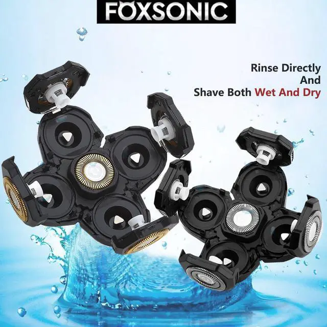 Alt view image 6 of 7 - 3 Pcs 5 Blades Universal Head Shaver replacement Heads for Head Shaver, Compatible mainstream shaver brands, head shaver replacement blades, Electric shaver replacement heads