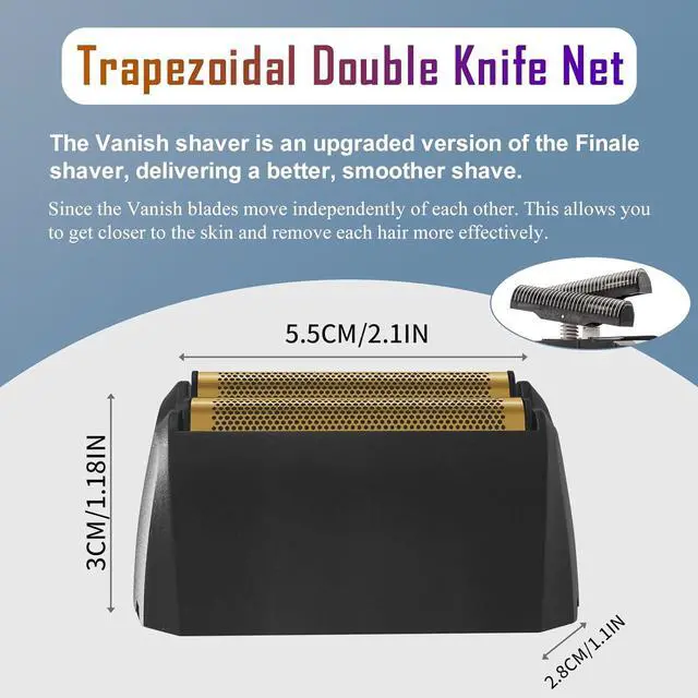 Alt view image 2 of 6 - 2 Pack Shaver Replacement foil Compatible with Wahl 5 Star Series Vanish Shaver 8173-700,Black