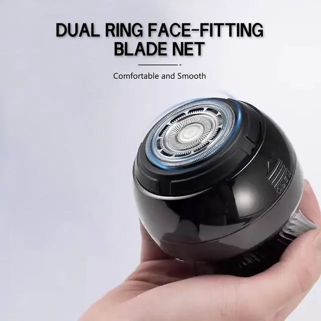 Alt view image 4 of 7 - Head Shavers for Bald Men, Mini Electric Razor for Bald Men, Travel Shaver Portable, Type-C Charging, Waterproof Pocket Size Electric Shaver, LED Display, Suitable for Travel, Home and Gift Giving