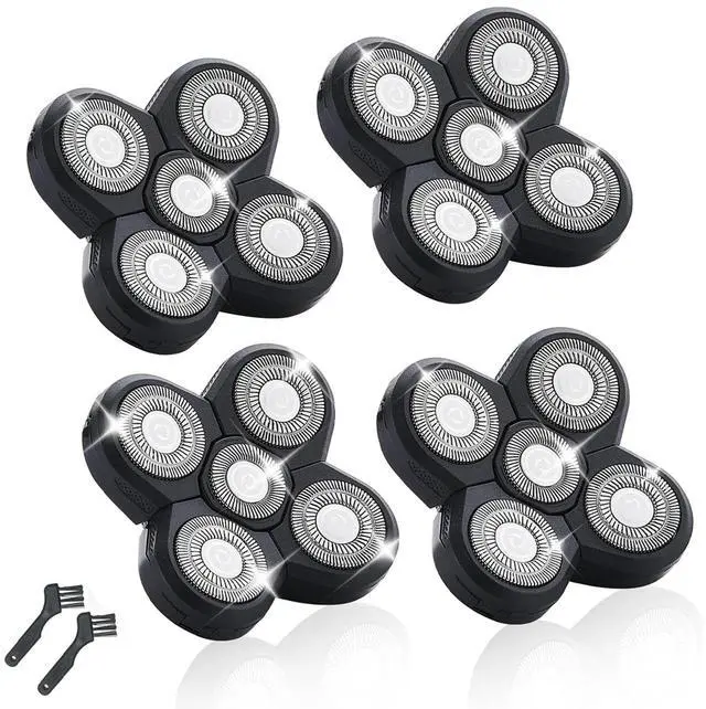 Main image of 4 Pack Shaver Replacement Blades Compatible with Freedom Head Shaver,Head and Face Electric Razor Shaver Head