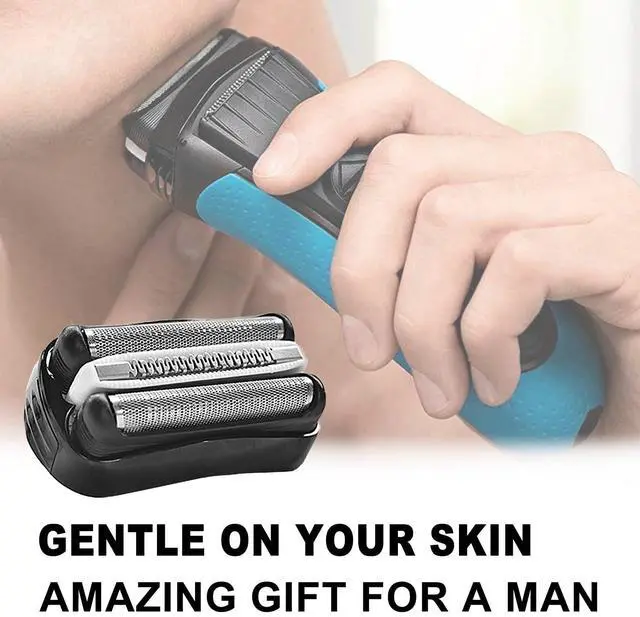 Alt view image 4 of 6 - 32B Series 3 Electric Shaver Replacement Head Compatible with Braun Series 3 Foil Shaver Replacement Heads S3 3040s 3080s-4 370cc 3070cc 3000s 3010, 3090cc 2PCS