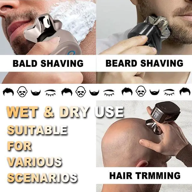 Alt view image 2 of 6 - 16 PACKS Head Shaver Replacement Heads Compatible with Skull Shaver Pitbull Gold PRO, Pitbull Silver PRO, Palm, Pitbull Platinum PRO, Electric Razor Replacement head for Superior Shaving